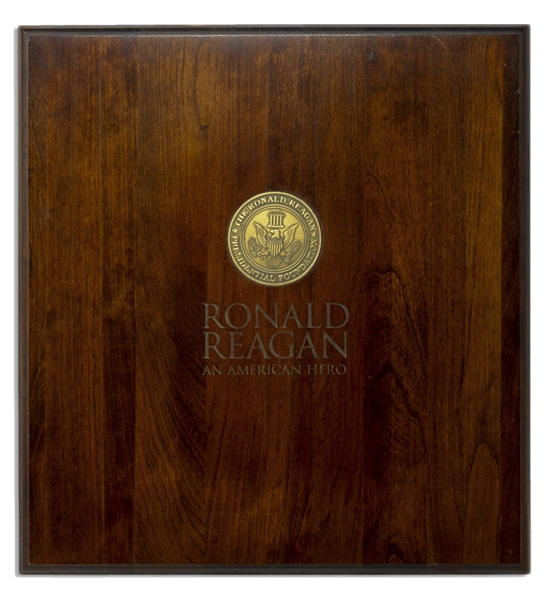 Ronald Reagan Scarce Signed Limited Edition of ''Ronald Reagan An American Hero'', Also Signed by Nancy Reagan -- One of Only 250 in the Exclusive Limited Edition